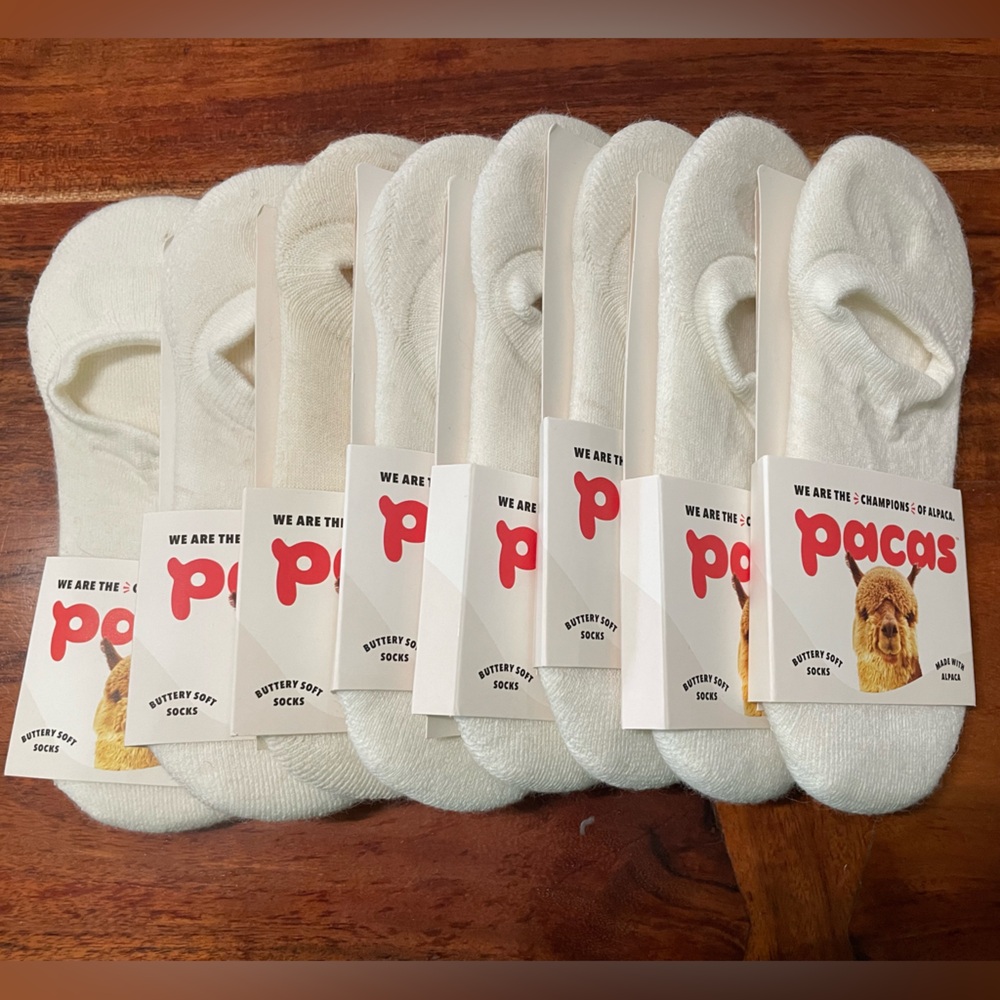 8 pairs nwt women’s no show Pacas brand socks size m-l